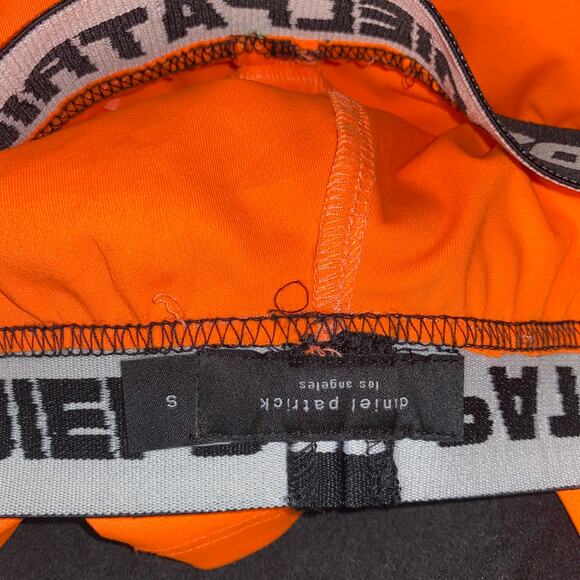 Daniel Patrick Neon Orange Athletic Bike Biker Shorts Women's Size Small - Picture 6 of 7